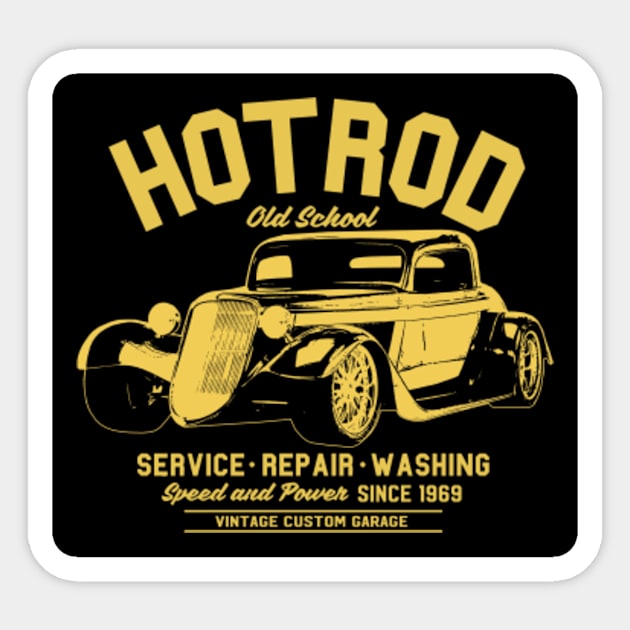 Classic Cars Hotrod Sticker by Socity Shop